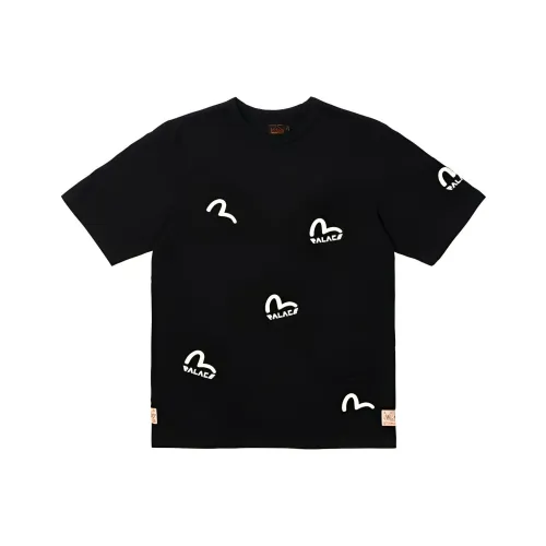 PALACE x EVISU T-Shirt Унисекс Черный