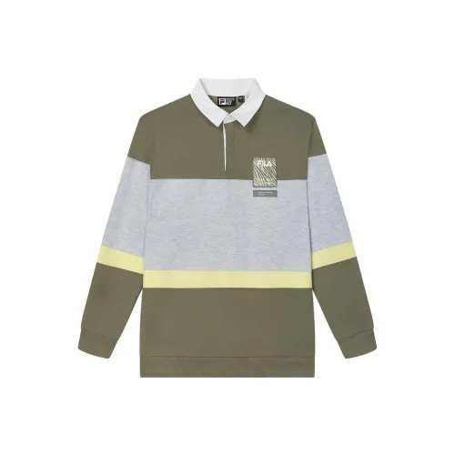 FILA Эбеновый Золотой Зеленый Унисекс Трикотаж