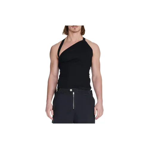 DION LEE SS24 SAFETY SLIDER RIB TANK Топ Унисекс Черный
