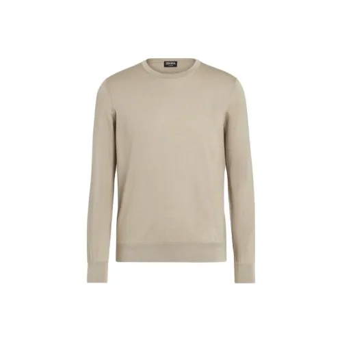 Ermenegildo Zegna Светлый тауп Мужской Трикотаж