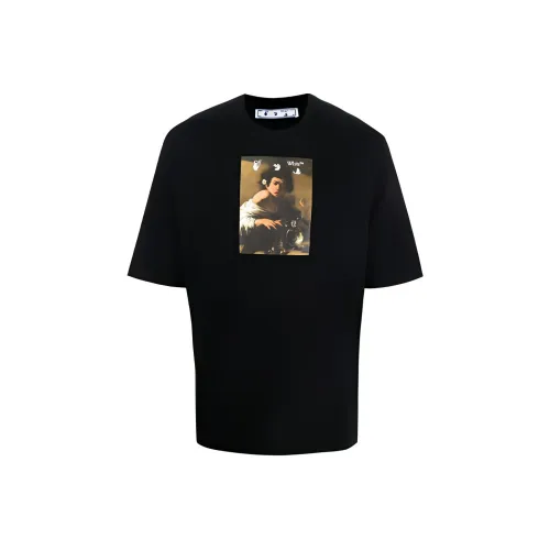 Off Белый FW21 T Рубашка Мужская Черная