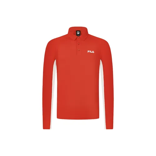 FILA National Flag Красный логотип Стандартный цвет Мужская Поло