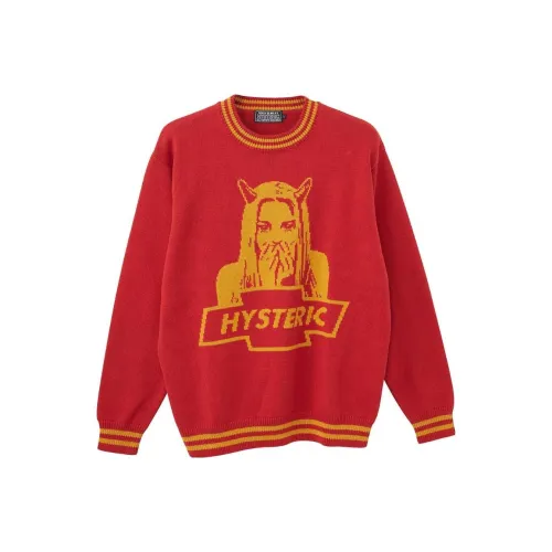 HYSTERIC GLAMOUR совместный бренд Красный Мужской Свитера