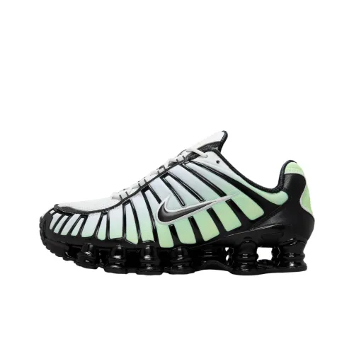 Nike Shox TL Series Slip-resistant Abrasion-resistant Low Top Casual Running Shoes Men's Mist Green Black Найк Шокс TL Серия Противоскользящий Устойчивый к истиранию Низкий Топ Повседневные Беговые Кроссовки Мужские Туманный Зеленый Черный