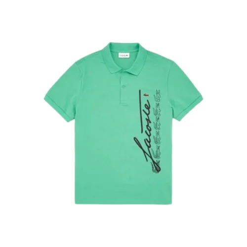 Зеленая мужская поло от LACOSTE Collaboration
