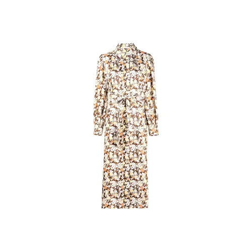 TORY BURCH Длинное платье с длинными рукавами женское