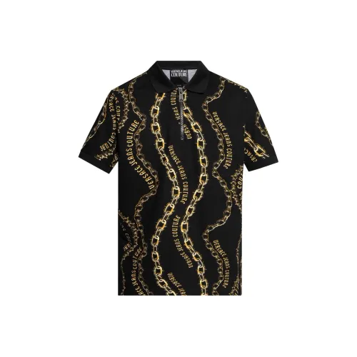 VERSACE JEANS COUTURE Поло Мужское Черное