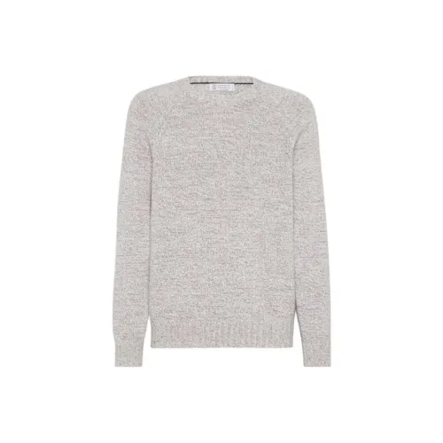 BRUNELLO CUCINELLI FW24 Кашемировый свитер мужской фиолетовый орхидея