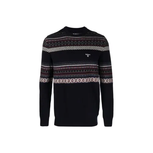 BARBOUR Мужские черные свитеры