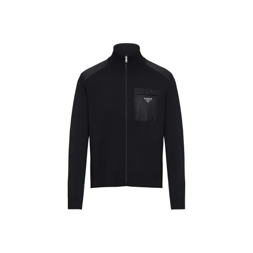 PRADA Мужские черные куртки