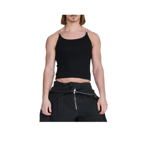 DION LEE SS24 Wire Ремень Танк Топ на бретелях Унисекс Черный