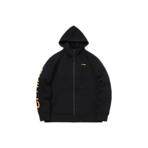 LINING Sports Fashion Collection Новый стандартный черный унисекс куртки