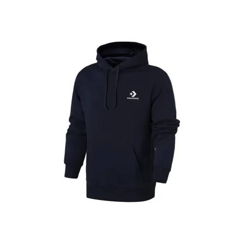 Converse Star Chevron Emb PO Толстовка Мужская Темно-синяя