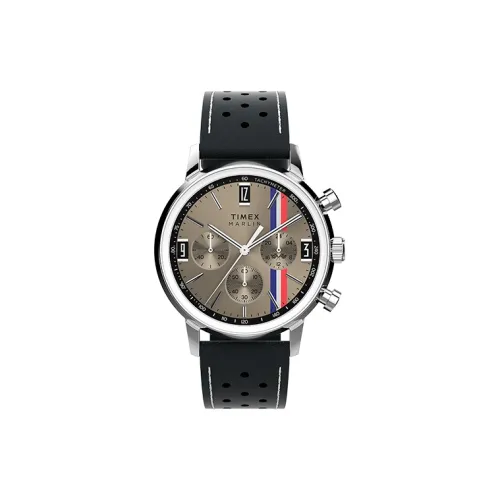 TIMEX Marlin Collection Мужские часы Кварцевый механизм Ремешок из натуральной кожи Коричневый циферблат Часы