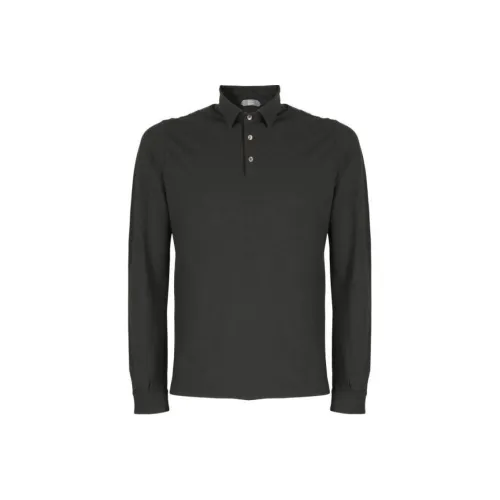 Zanone Мужская черная поло