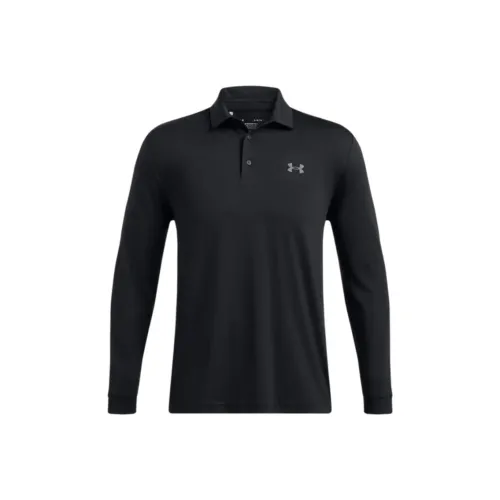 Under Armour Черная Polo с застежкой-молнией для мужчин