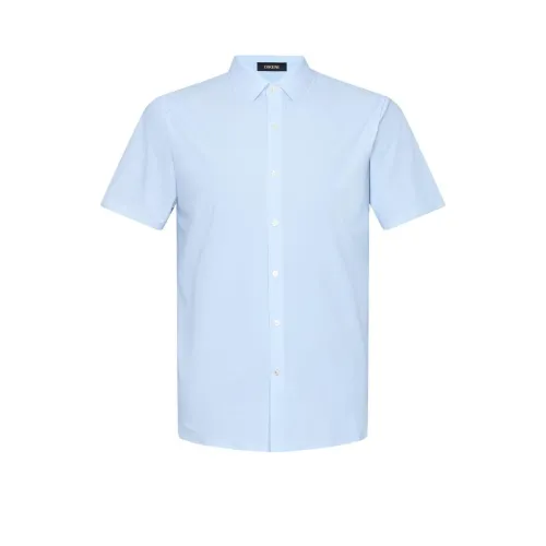 DIKENI Мужские рубашки в синем клетчатом принте