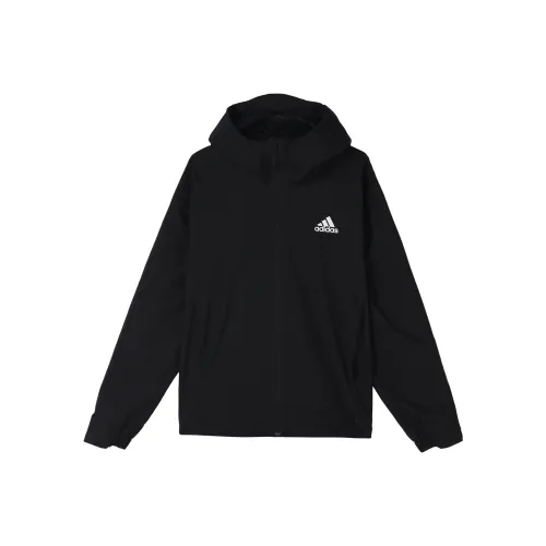 Adidas 3 Stripes Куртка Осенняя Мужская Черная