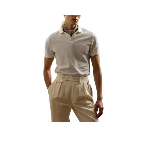 Ralph Lauren Purple Label Поло Мужское Кремовое