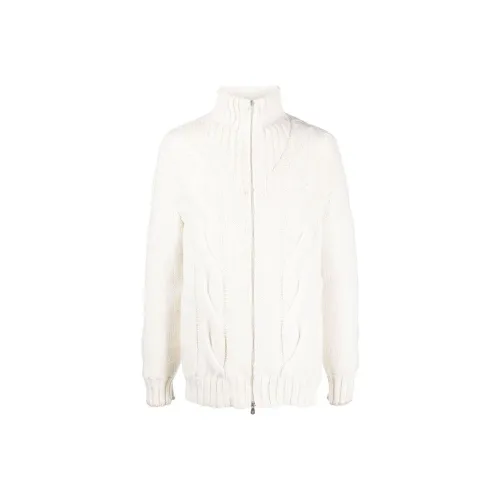 BRUNELLO CUCINELLI Экрю Мужские Свитера