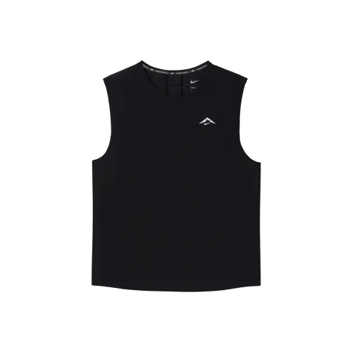 Nike Dri Fit Майка Мужская Черный Угольно-черный Гора Белый