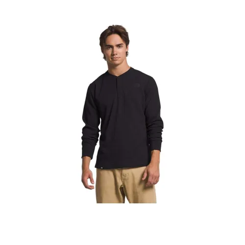 THE NORTH FACE Canyon Fog Thermal Long Sleeve Henley Knit Men's Black