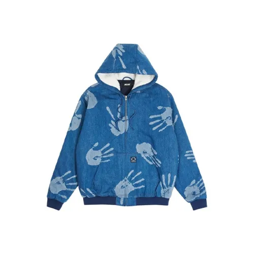 Дворцово-синие унисекс куртки