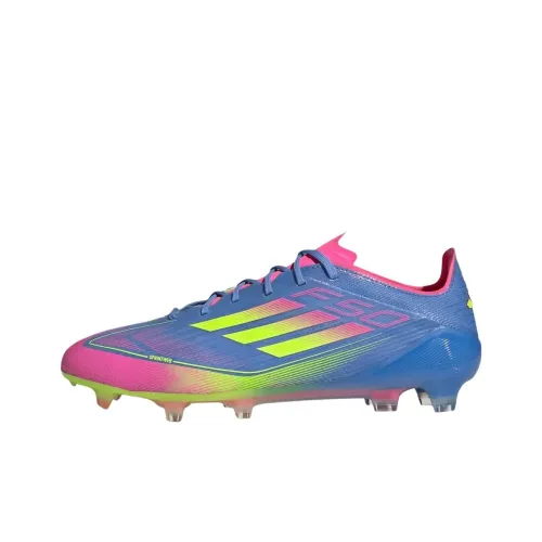 Adidas F50 ELITE Противоскользящие устойчивые к истиранию футбольные бутсы унисекс синие и розовые