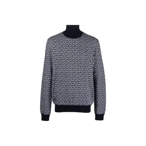 BALMAIN Черные Мужские Свитера