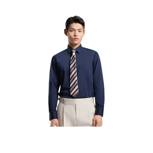 BY CREATIONS Рубашка Мужская Темно-Синяя