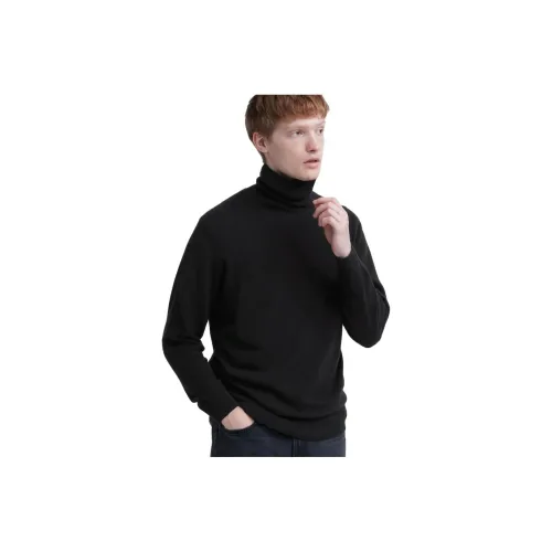 UNIQLO Мужские черные свитера