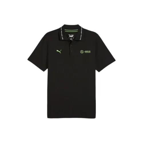 PUMA Mercedes Amg Mercedes F1 SS24 Поло Мужское Черное