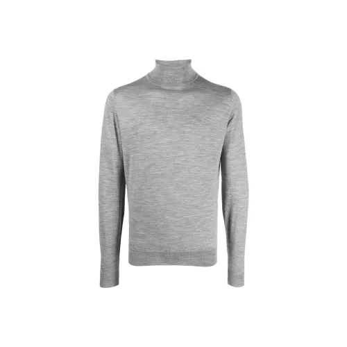 JOHN SMEDLEY Серые Мужские Свитера
