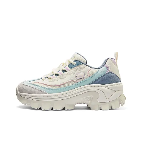 Skechers HI Ryze Low Топ Повседневная обувь Женская Белая Синяя Серый