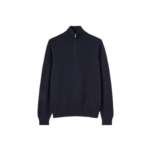 Loro Piana Морской Синий Мужской Кашемировые Свитера