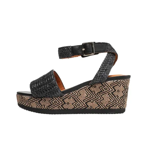 GEOX Lipari One Ремешок Сандалии 7,5 см Женские Черные