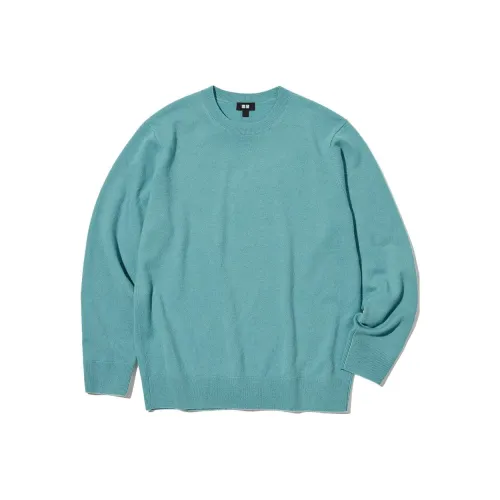 UNIQLO Небесно-синий мужской трикотаж