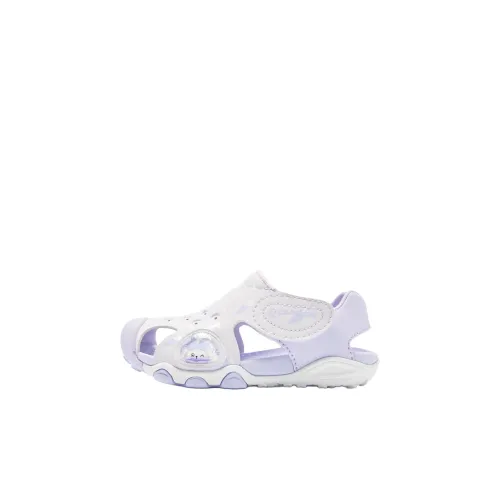 QIAODAN Противоскользящая устойчивая к истиранию низкий топ обувь для малышей прозрачный фиолетовый капок для малышей и малышей