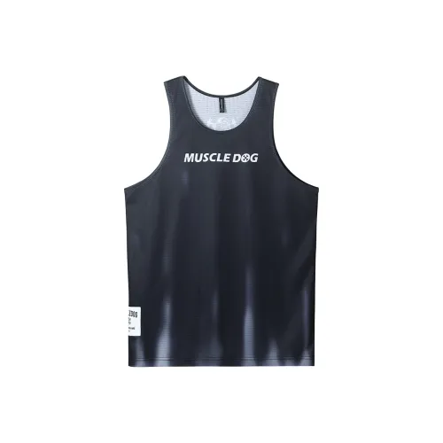 Muscle Dog Топ без рукавов Мужской Черный