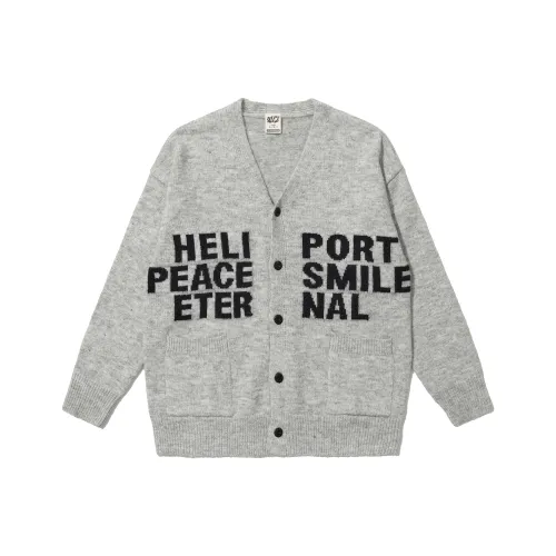 HELIPORT Кашемир Свитер Унисекс Серый