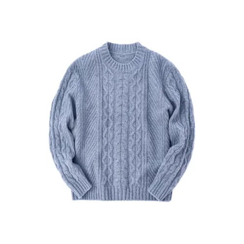 Mr.Bu Rain Синий Мужские Свитера