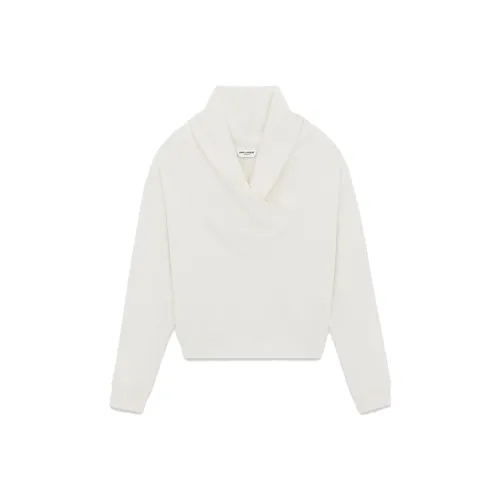 SAINT LAURENT Белые Мужские Свитера