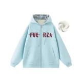 Светло-синий [Кардиган с флисовой подкладкой]