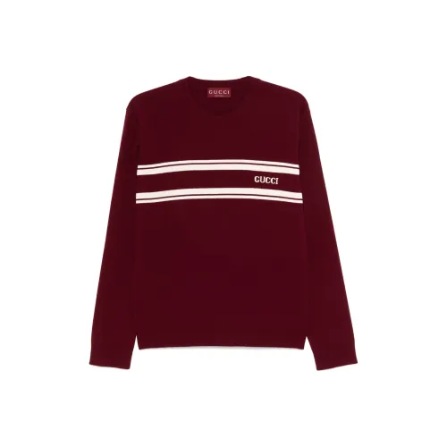 GUCCI FW24 Свитер Мужской Бордовый