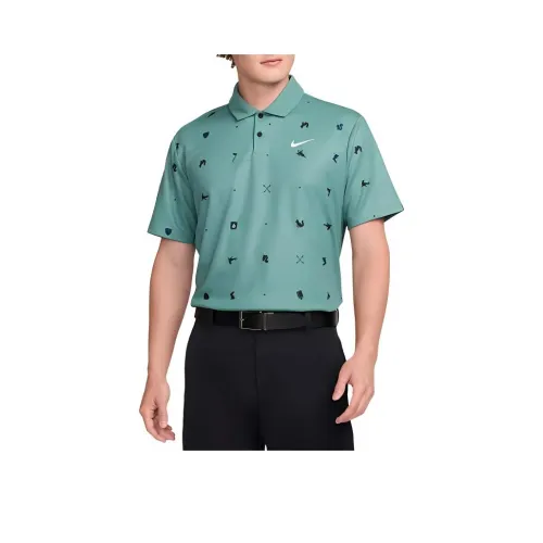 nike x GOLF Tour Мужской Dri Fit GOLF Поло Мужской Зеленый