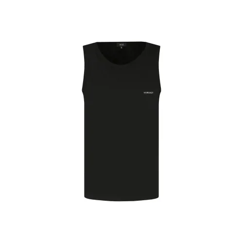 VERSACE Мужские черные майки