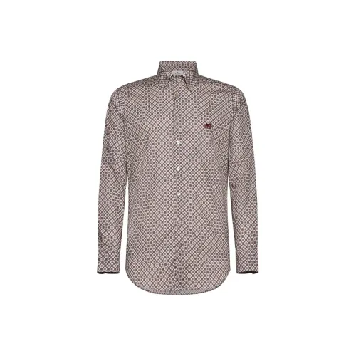 ETRO Светло-розовые Мужские Рубашки