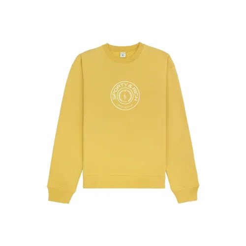 SPORTY & RICH Желтый Унисекс Свитеры