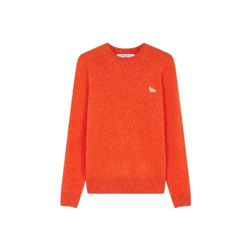 Maison Kitsune Оранжево-красные Унисекс Свитеры