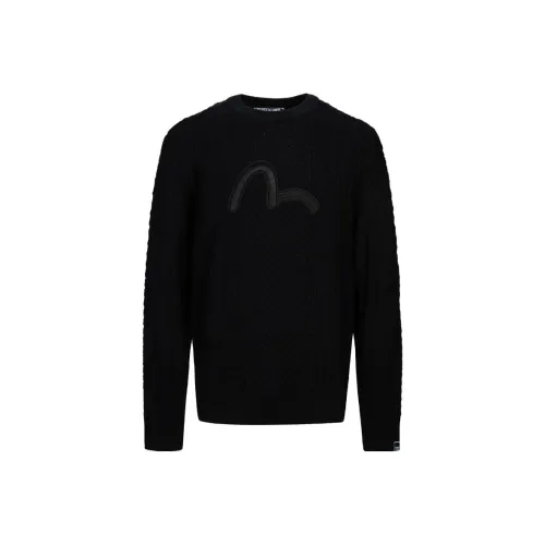 EVISU Мужские черные свитеры